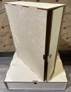 Cassetta archivio in legno di betulla - Dimensioni 37,5x29,5x9 cm Foto prodotto Photo 04 L